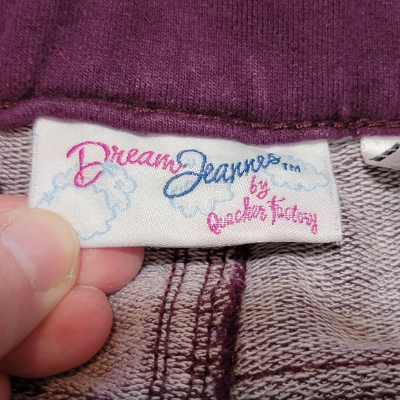 Quacker Factory Pants Women's Size Large Wine Regular DreamJeannes Boot Cut - Picture 3 of 14